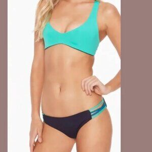 L*Space Reversible Midnight Blue Bikini Small